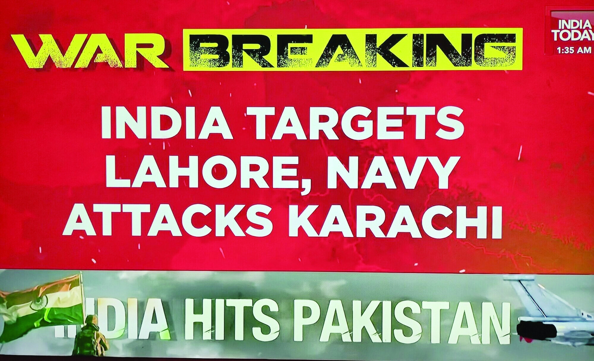 The night India wiped Pakistan off the map in the newsroom!