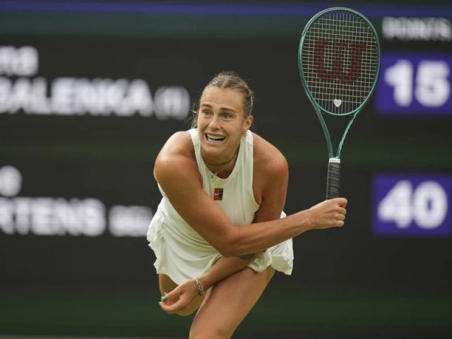 Sabalenka storms into Wimbledon quarters