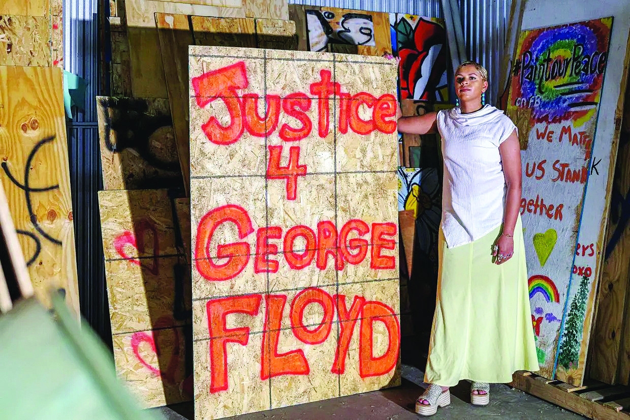 George Floyd lives on through art