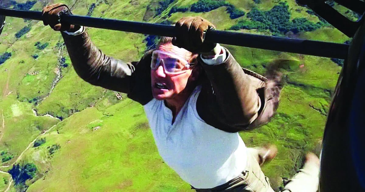Tom Cruise wing walking stunt inspired by TikTok video in Mission: Impossible Final Reckoning