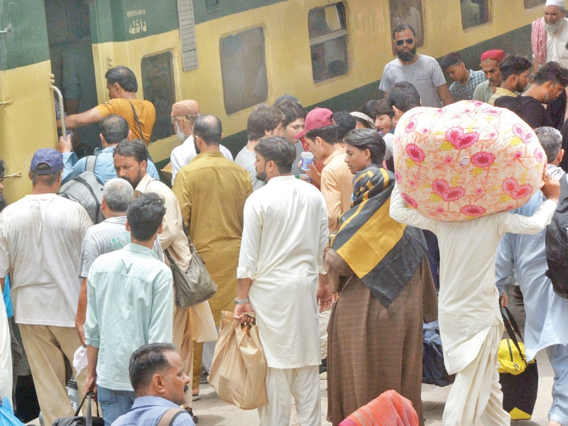 First Eid train departs from Karachi