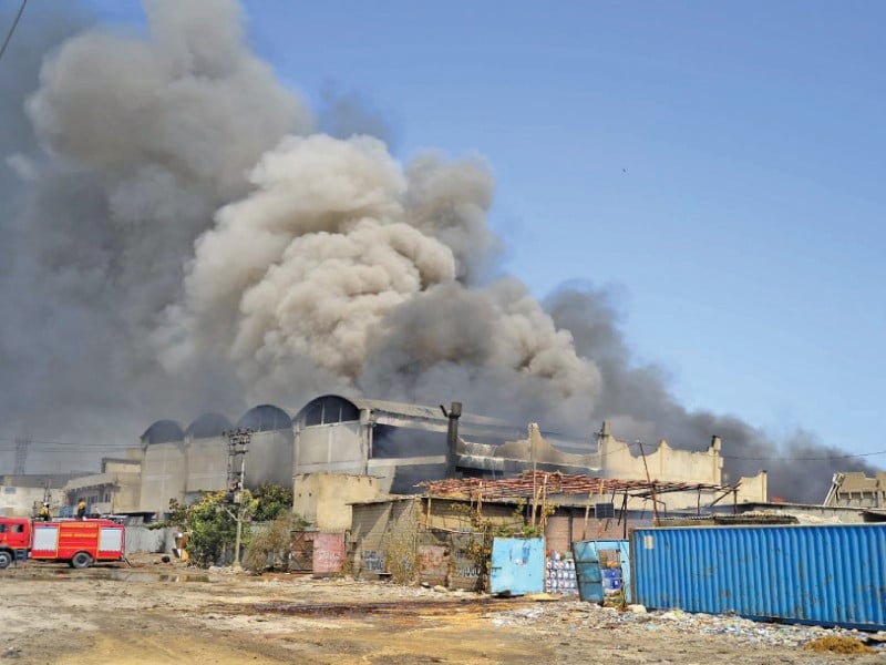 Karachi battles multiple factory fires