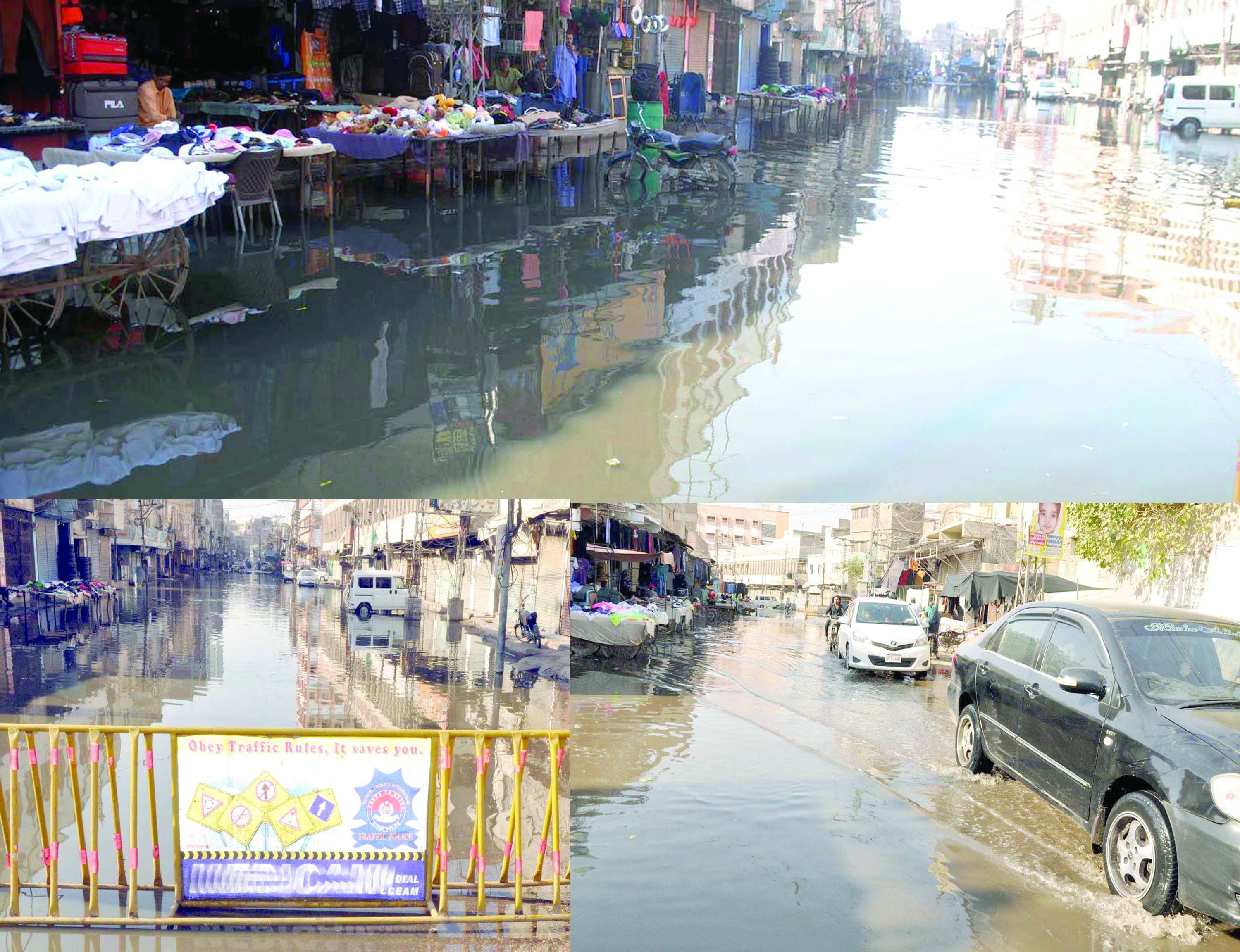 Sanitation workers block sewage flow in protest