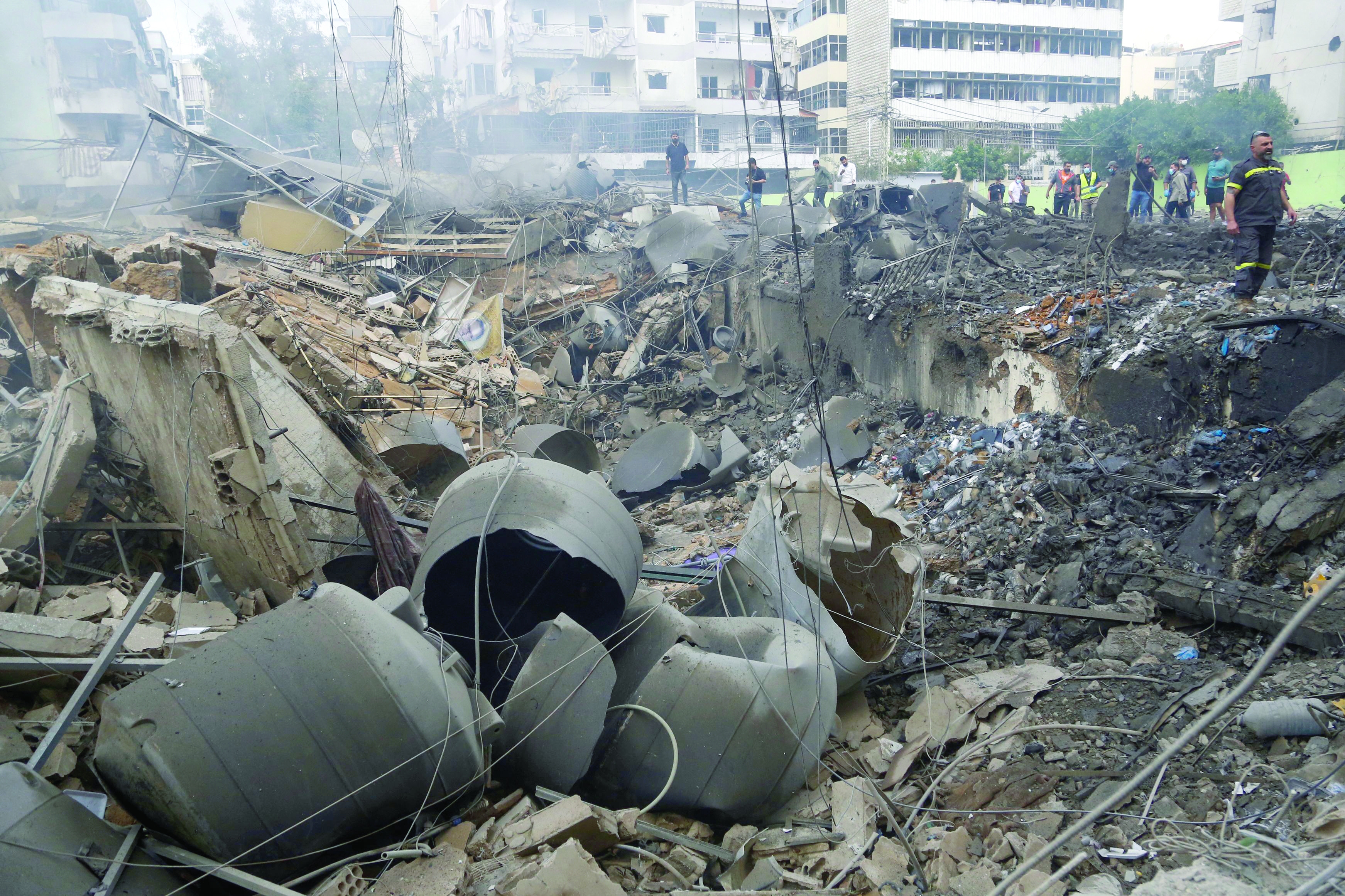 Israel hits Beirut as ceasefire rattled