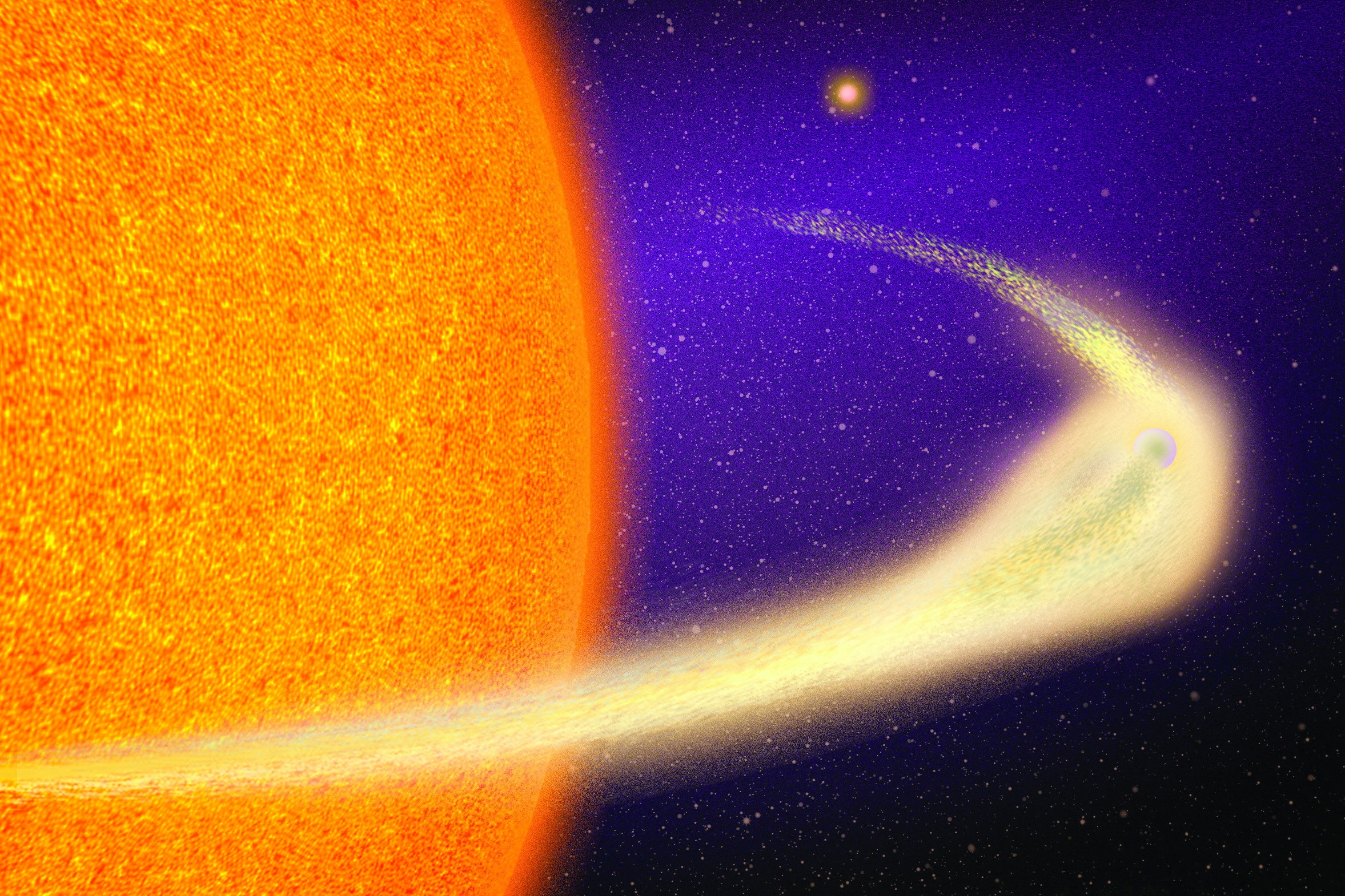 Planet observed disintegrating near its star