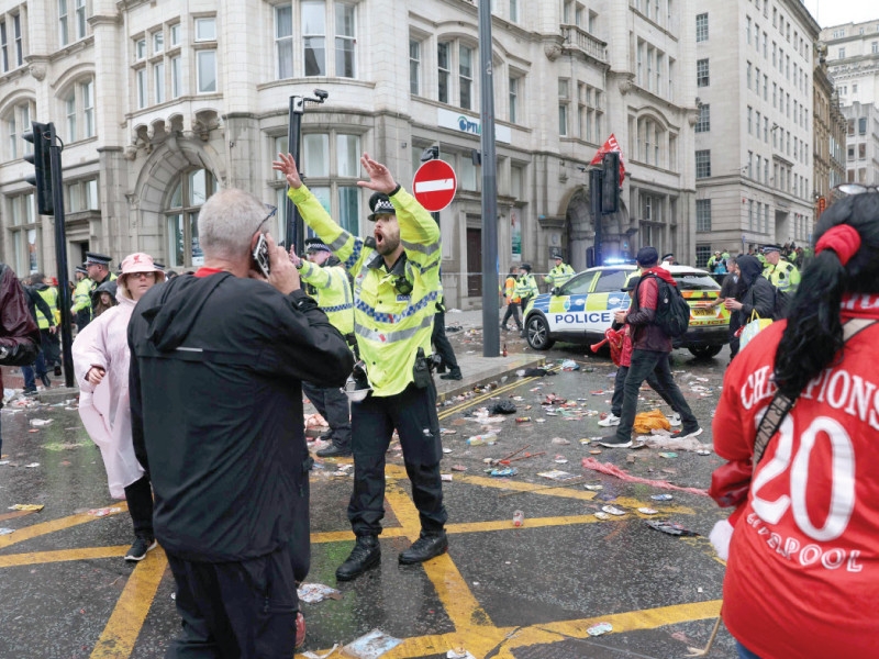 Liverpool man detained after vehicle strikes crowd