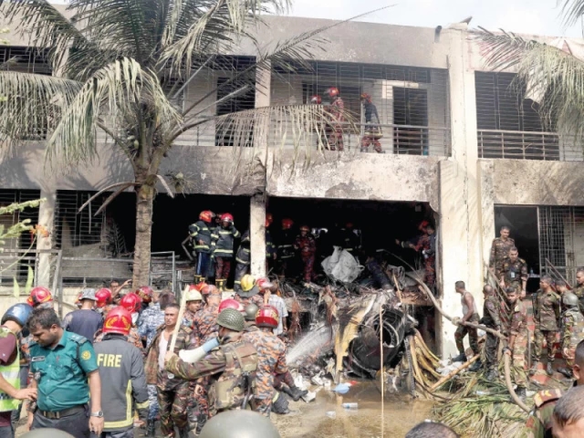 19 killed as BD jet crashes into campus