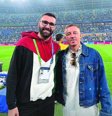 Macklemore reunites with Motaz Azaiza