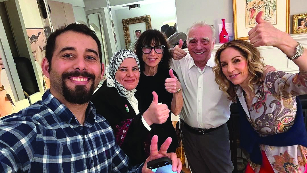 Mosab Abu Toha dines with Martin Scorsese
