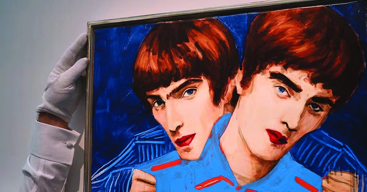 Portrait of Oasis brothers to go on sale in London