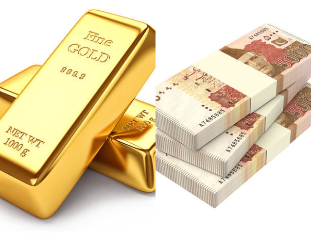 Gold prices continue recording highs; rupee gains 5 paisa