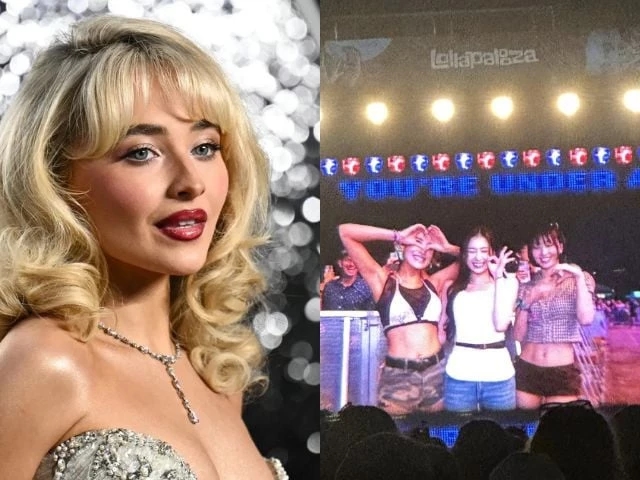 Sabrina Carpenter 'arrests' TWICE's Sana, Jihyo, and Momo at Lollapalooza 2025