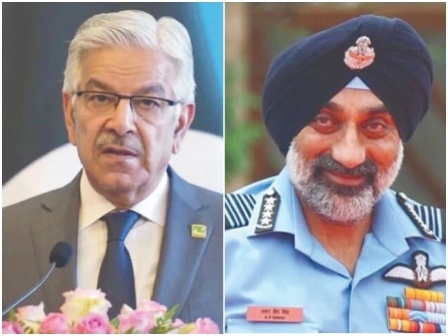 Asif scoffs at Indian air chief's 'comical' claims
