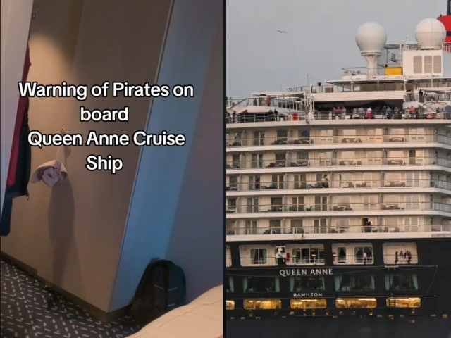 Cruise ship issues pirate alert, tells passengers to turn off lights while sailing through high-risk waters