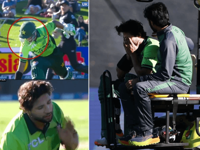 WATCH: Imam-ul-Haq suffers facial injury, retires hurt during third ODI against NZ