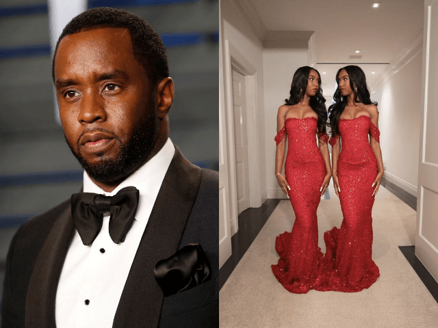 Diddy's twin daughters jessie and d'lila attend high school prom amid trial