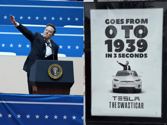 Elon Musk mocked in fake Tesla 'Swasticar' ad featuring Nazi salute
