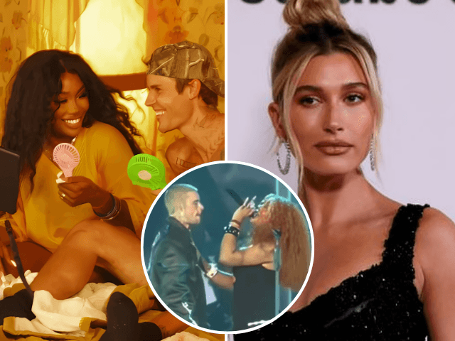 Justin Bieber joins SZA for intimate onstage moment during 'Snooze', Hailey Bieber reacts