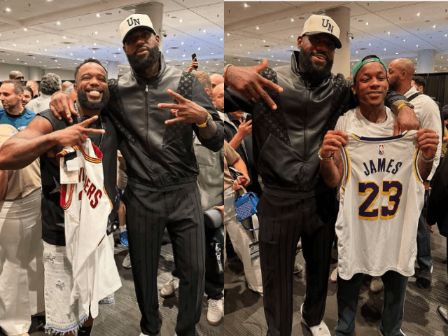 Kai Cenat helps CashNasty and Tylil meet LeBron James at Fanatics Fest in New York