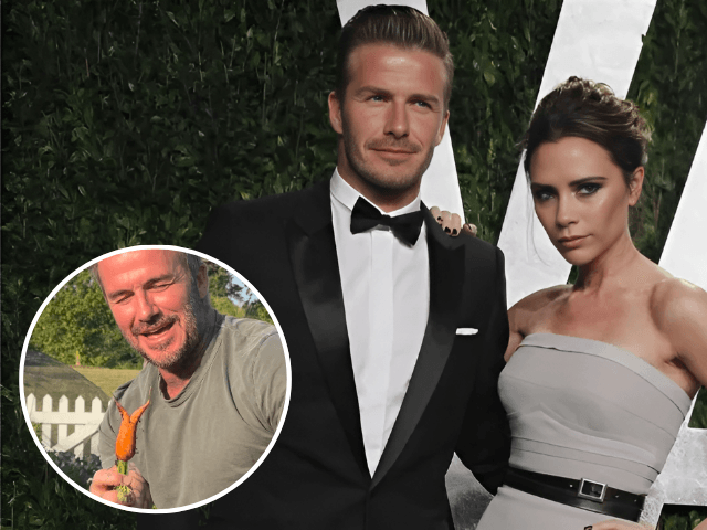 David Beckham's garden carrot leaves Victoria ‘embarrassed' in funny home video