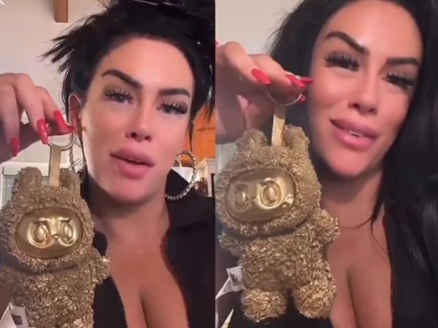 TikToker goes viral with £20,000 24k gold Labubu as fans question if rare toy is actually real