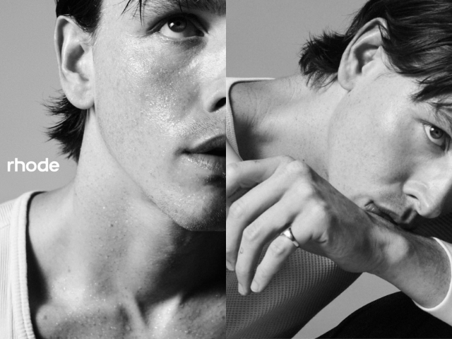 Harris Dickinson stars in Rhode Glazing Mist campaign as brand's first male ambassador