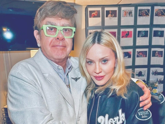 Elton and Madonna bury the hatchet, not the beat