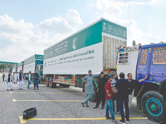 KSrelief dispatches aid convoy for K-P