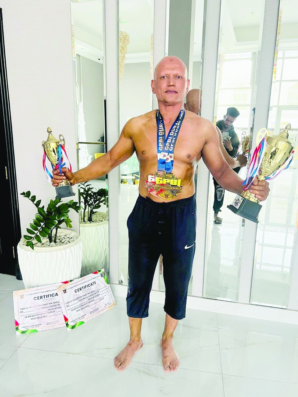 Bodybuilder Furqan bags gold, bronze in Dubai