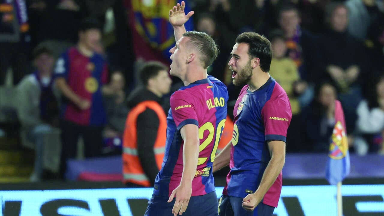 Olmo fires Liga leaders Barca past Mallorca