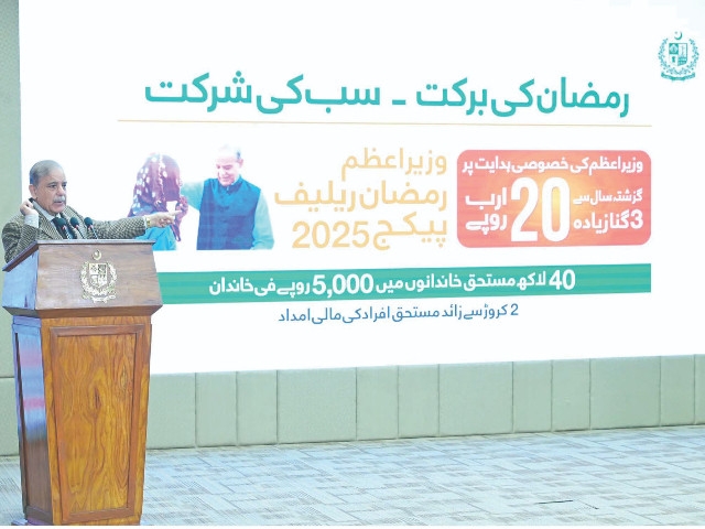 PM launches Rs20b Ramazan package