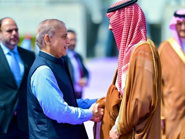 PM Shehbaz lands in Saudi Arabia for two-day official visit