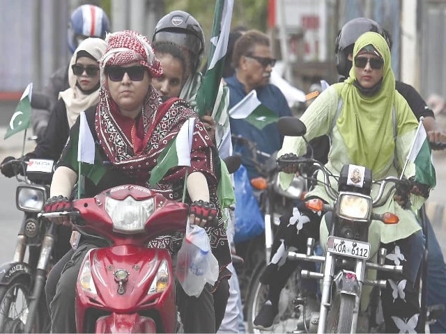 Lyari football stadium inaugurated; women bike rally flagged off
