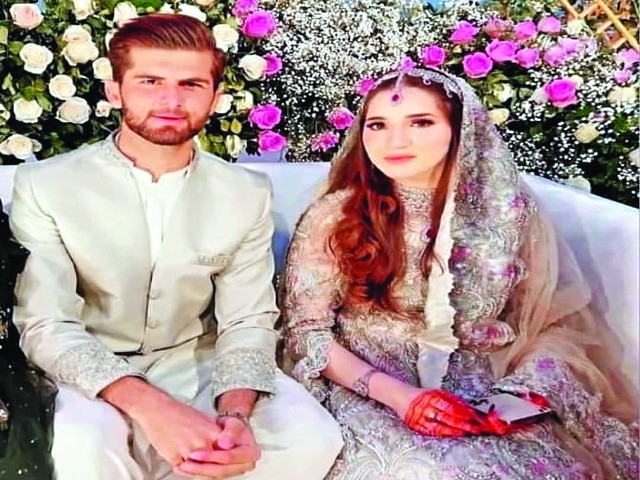 Shaheen Afridi celebrates two years of marital union