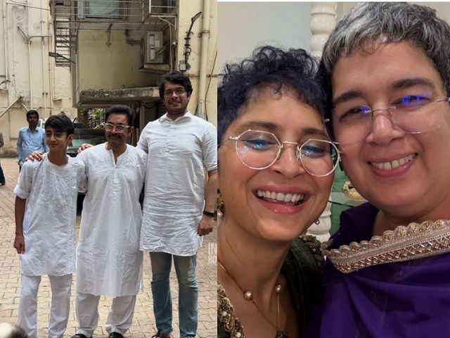 Aamir Khan's ex-wives, Kiran Rao and Reena Dutta, reunite for Eid celebrations