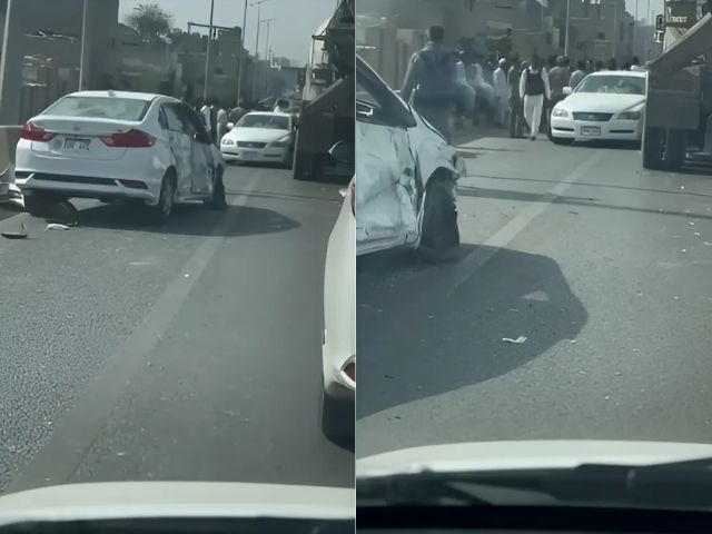 Dumper crashes into 20 vehicles on Lyari Expressway