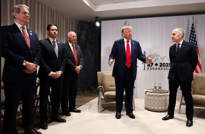 G7 leaders seek unity on Ukraine and Mideast as Trump defends Putin