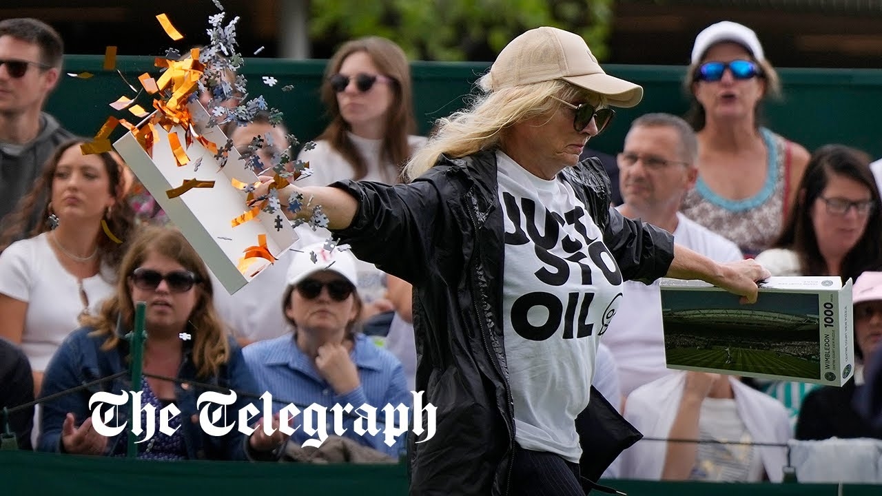 Just Stop Oil jigsaw protest was ‘great publicity' ... for Wimbledon