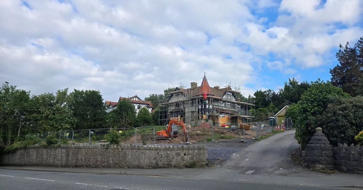 Gothic Revival style villa in seaside town being demolished for affordable flats