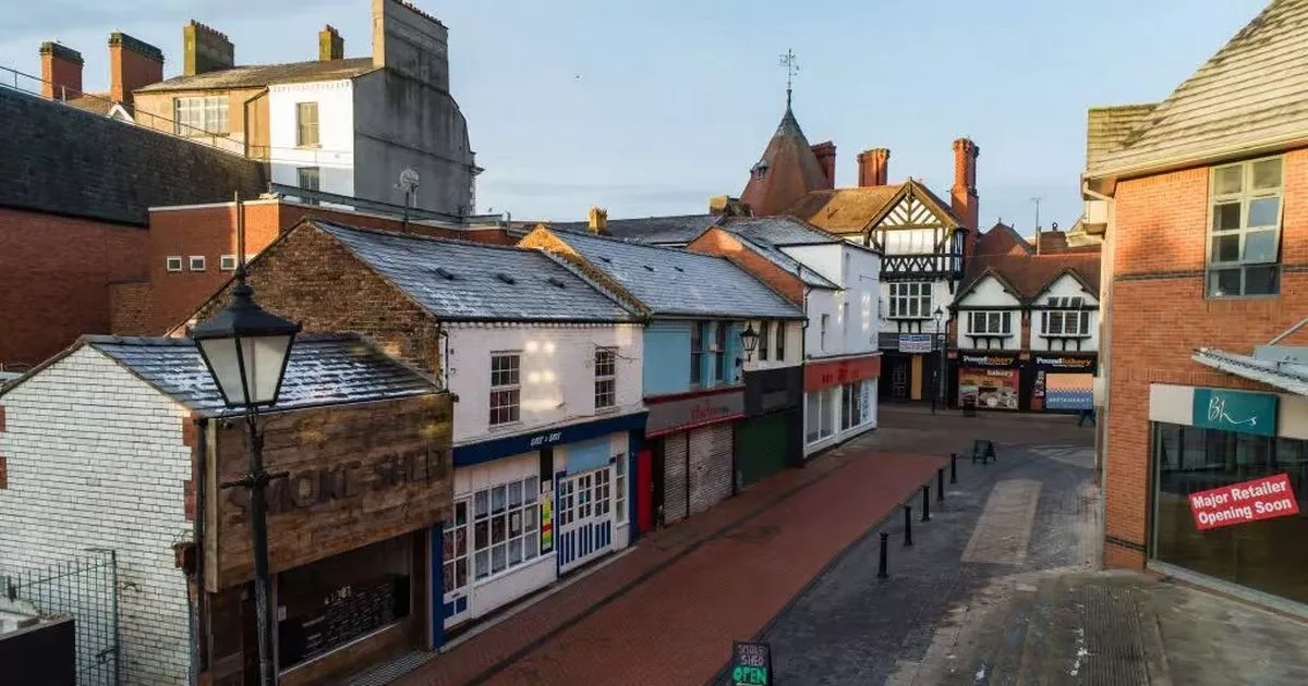 Before and after on North Wales shopping street that's gone back in time