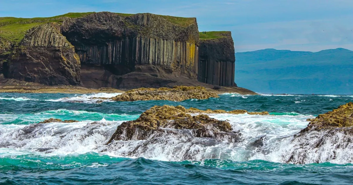 Tiny Scottish island home to 'magical' cave looks like it is from another world