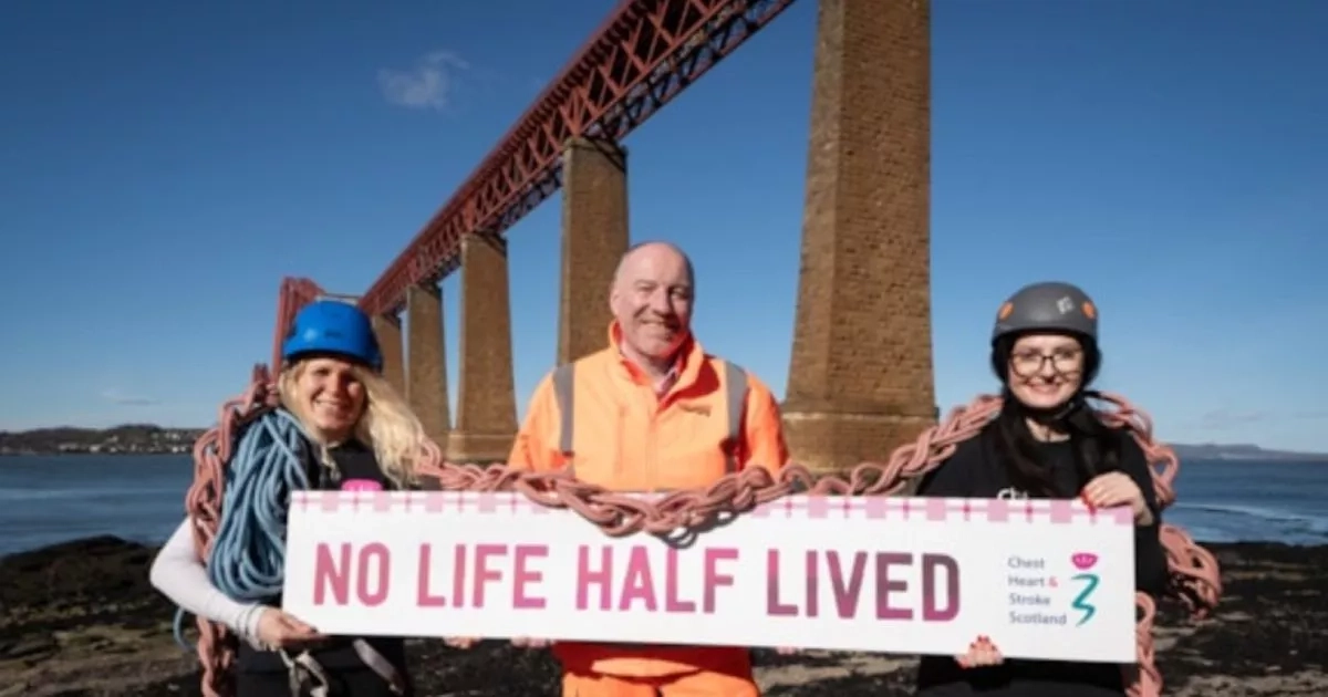 Lanarkshire thrill-seekers urged to sign up to abseil down the Forth Road Bridge