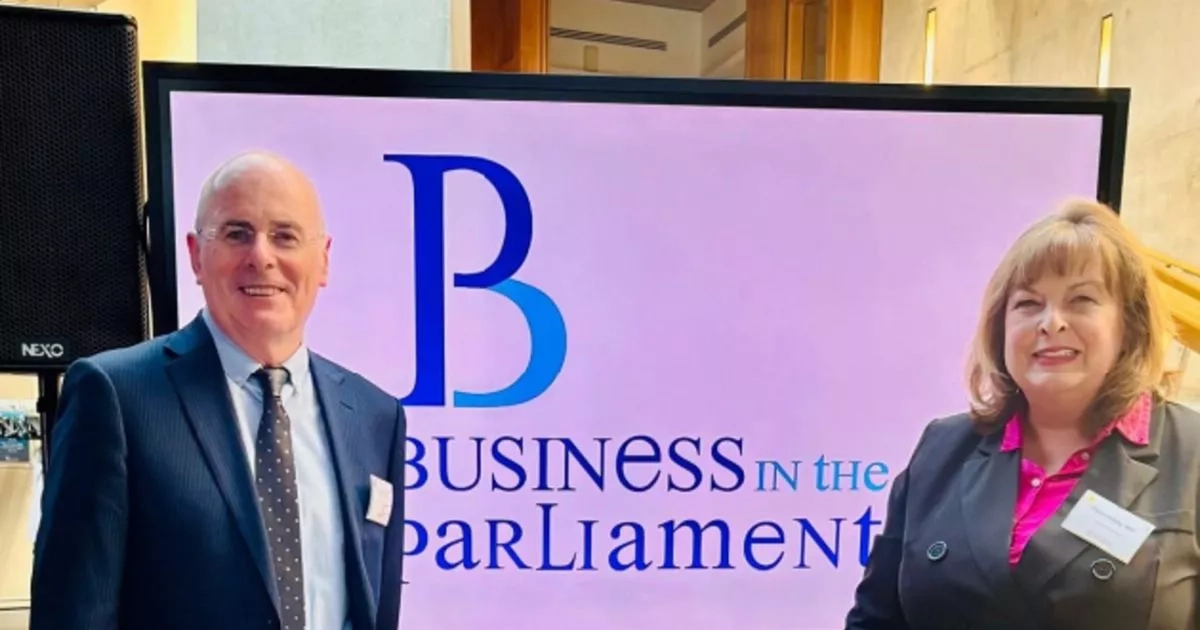 Linlithgow MSP welcomes Winchburgh development boss to Holyrood