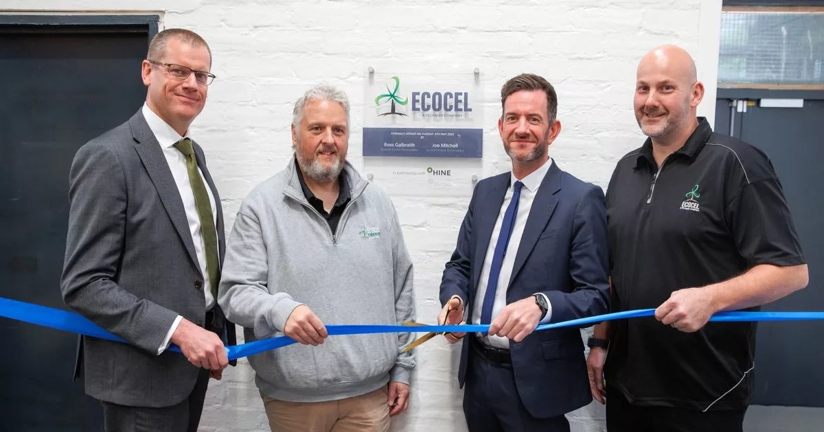 Ayrshire facility for recycling and repairing wind turbine parts opens