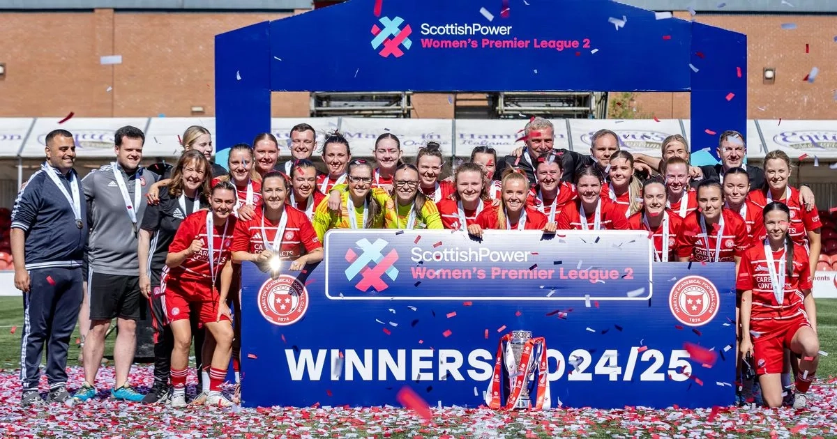 Hamilton Accies Women boss heaps praise on champions on trophy day