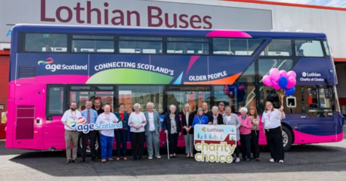 West Lothian bus company's charity partner will have pride of place on specially designed double decker