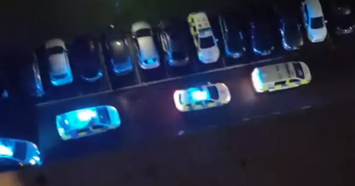 Two police officers rushed to hospital after disturbance at Glasgow tower block