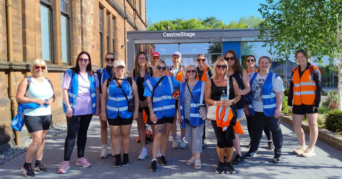 Local charity completes 18-mile fundraising walk from Kilmarnock to Ardrossan