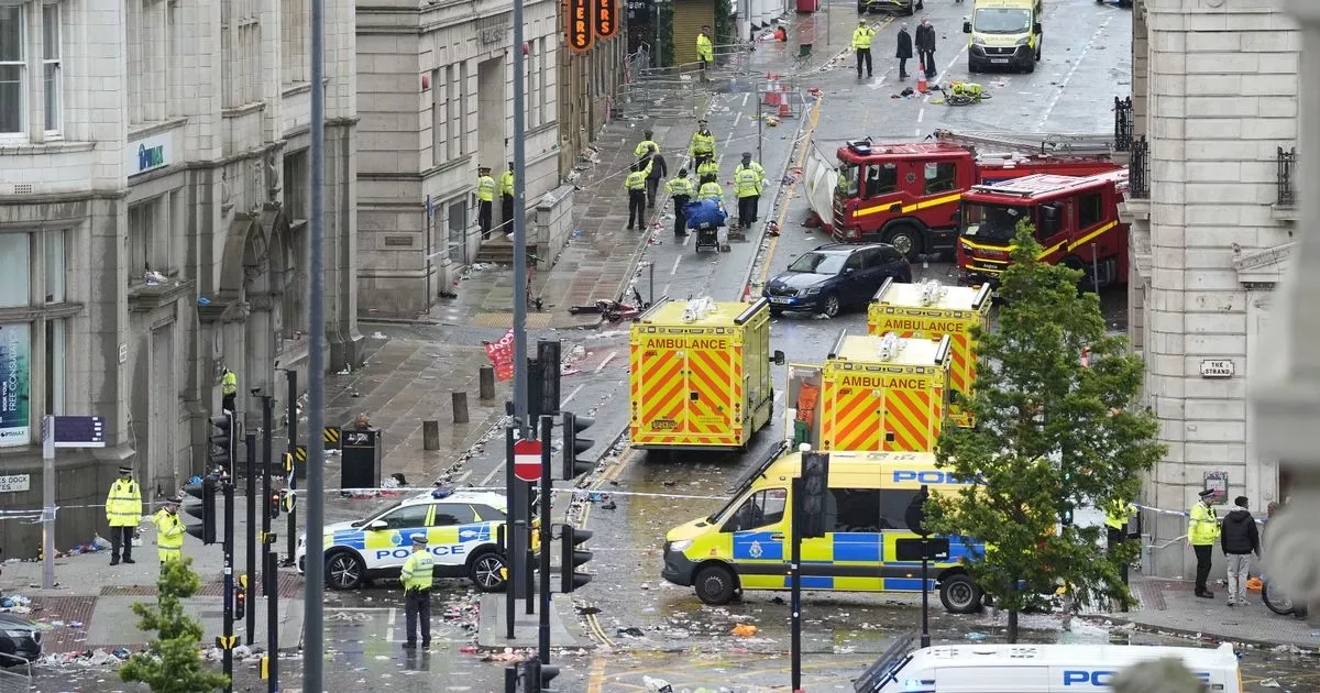 Liverpool incident as 4 kids among 27 in hospital after car 'drove at crowds'