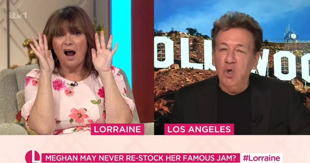 Lorraine star swipes at Meghan Markle before realising 'that sounds ruder than I thought'